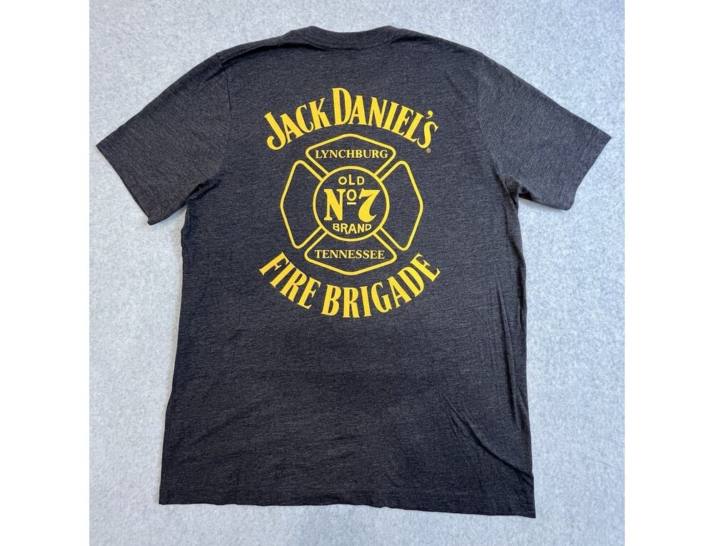 Jack Daniel's Lynchburg Fire Brigade T Shirt Mens XLarge Cotton Poly Blend